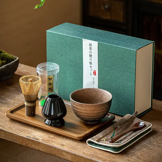 Coffret cadeau traditionnel pour matcha