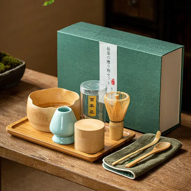 Coffret cadeau traditionnel pour matcha
