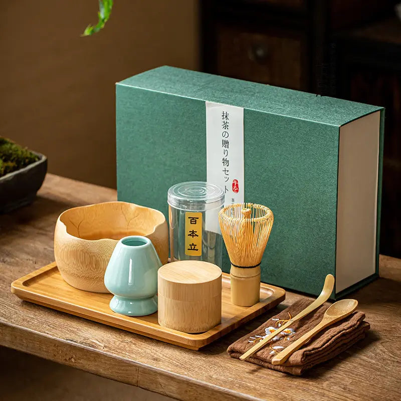 Coffret cadeau traditionnel pour matcha