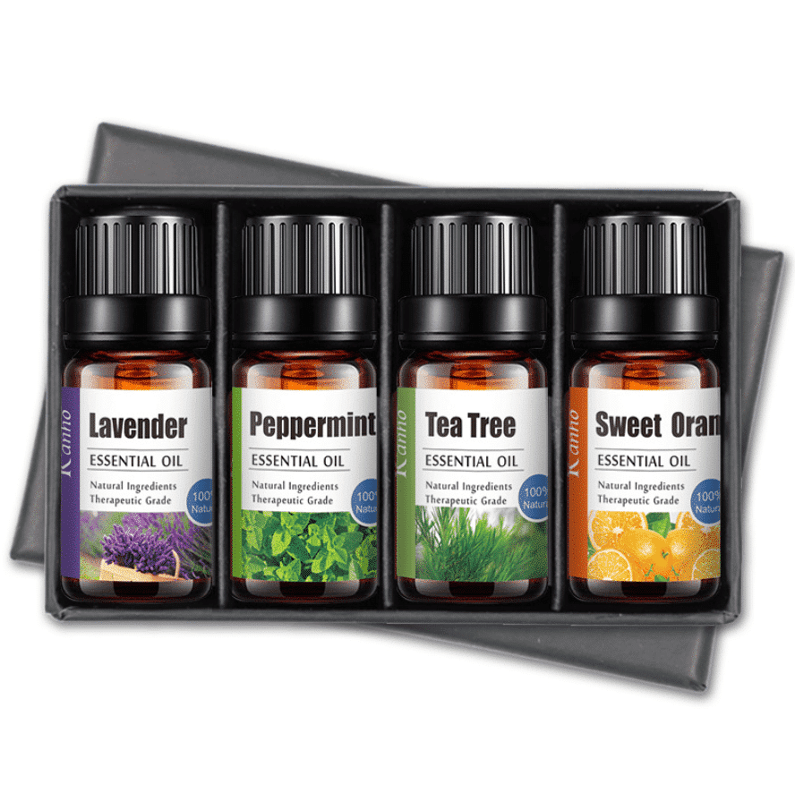Coffret d'huiles essentielles (4 x 10 ml) - 100% pur et naturel