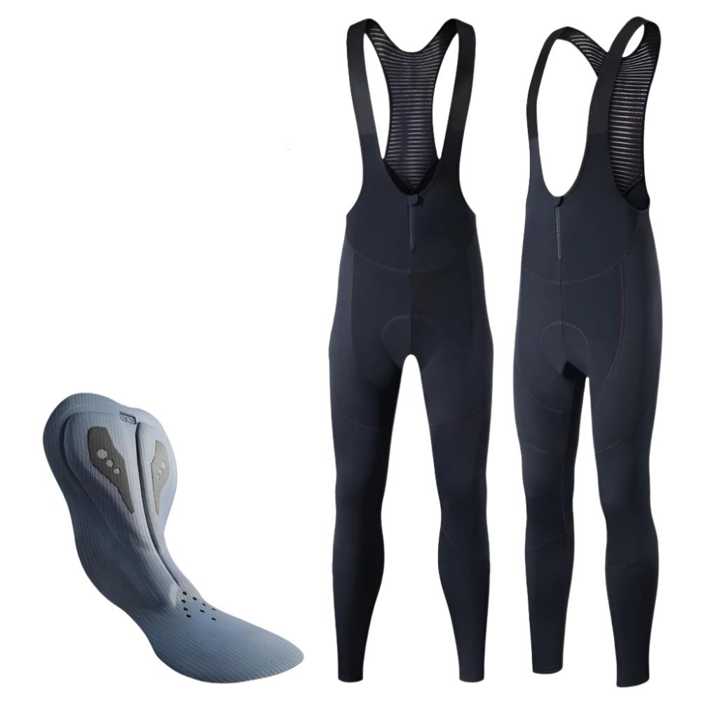 Collant thermique de cyclisme pour homme avec peau de chamois
