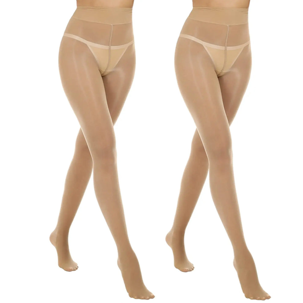 Collants fins extensibles conçus pour les formes (lot de 2)