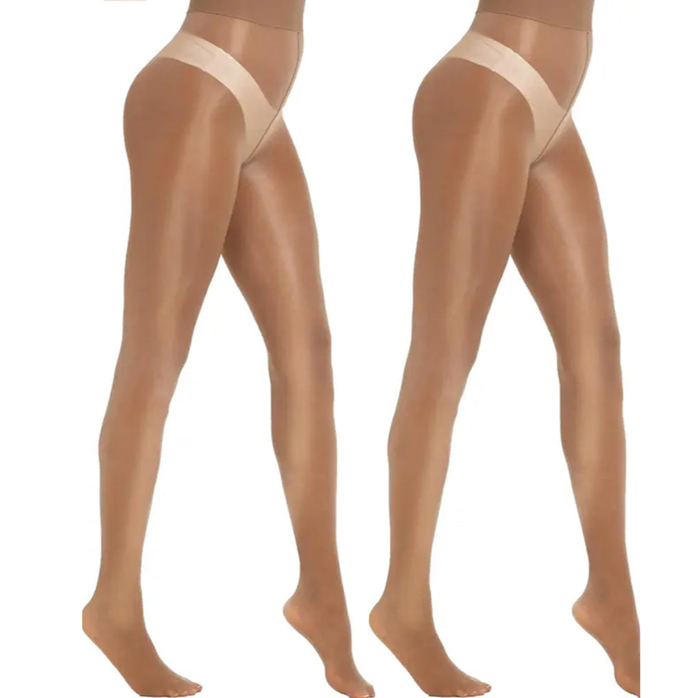 Collants fins extensibles conçus pour les formes (lot de 2)