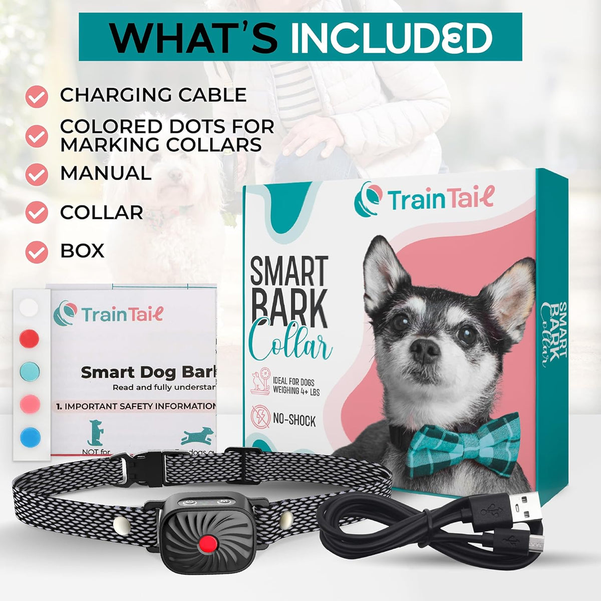 Collier anti-aboiement pour petits chiens
