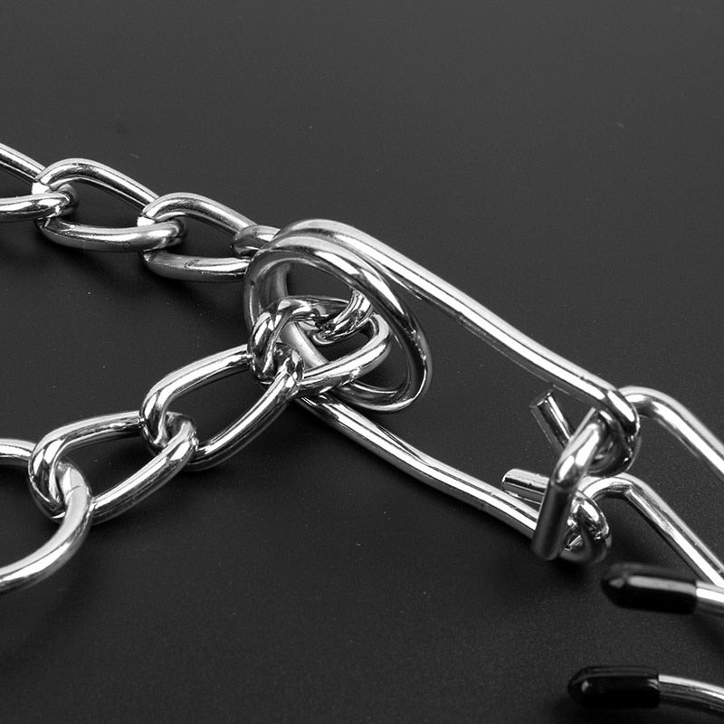 Collier de dressage ajustable pour chien avec picots en caoutchouc