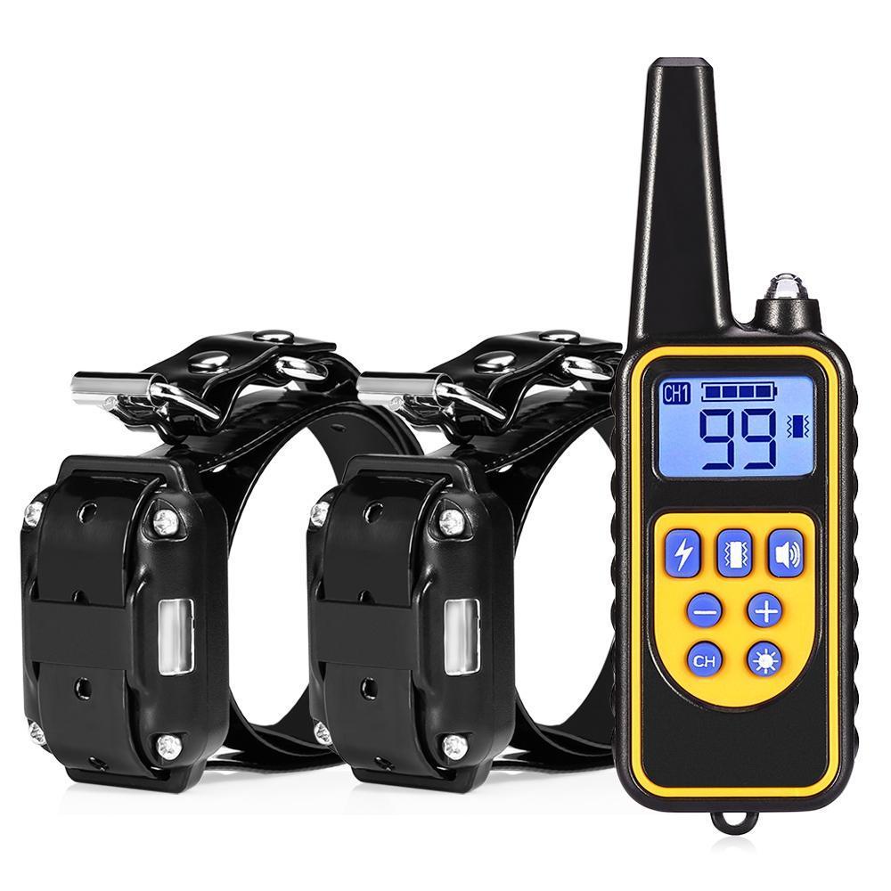 Collier de dressage étanche pour chien avec télécommande et 3 modes