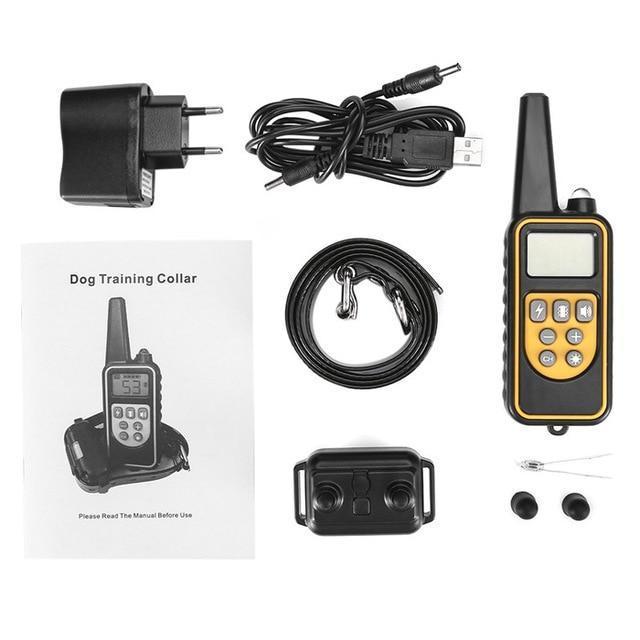 Collier de dressage étanche pour chien avec télécommande et 3 modes
