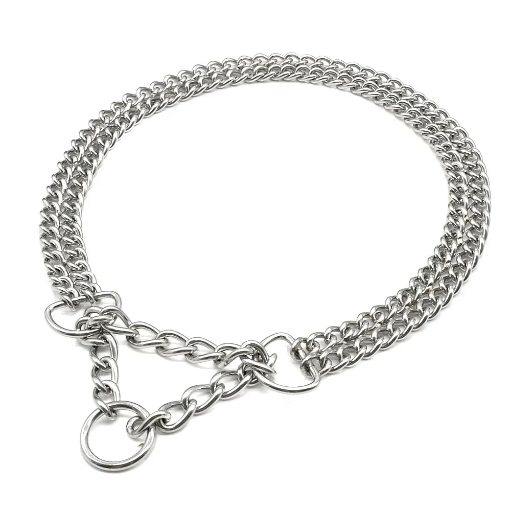 Collier de dressage pour chien en acier inoxydable