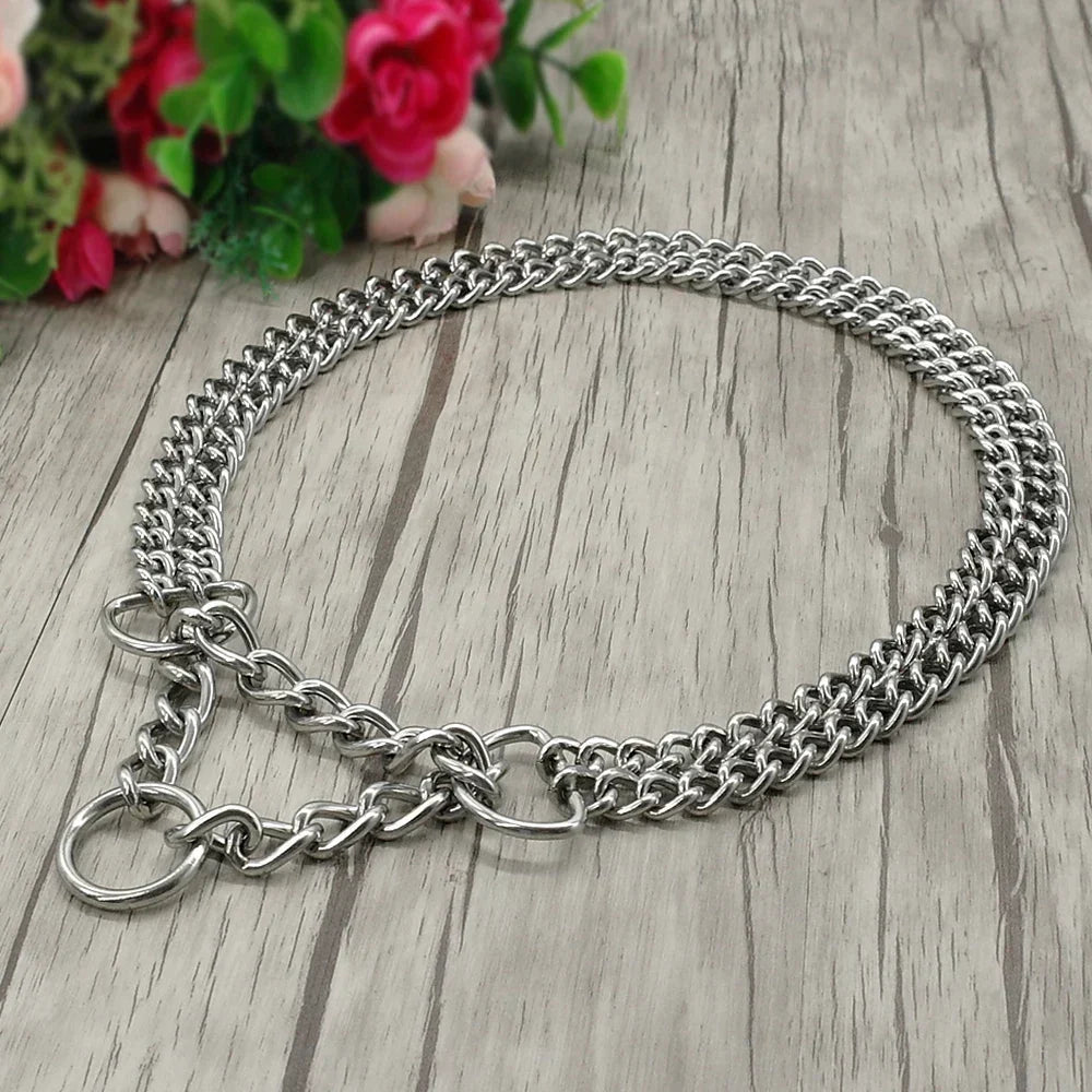 Collier de dressage pour chien en acier inoxydable