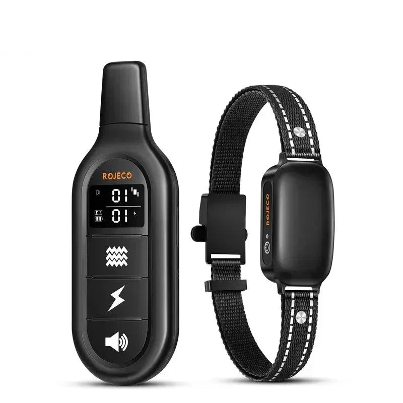 Collier de dressage rechargeable et étanche pour chien avec télécommande