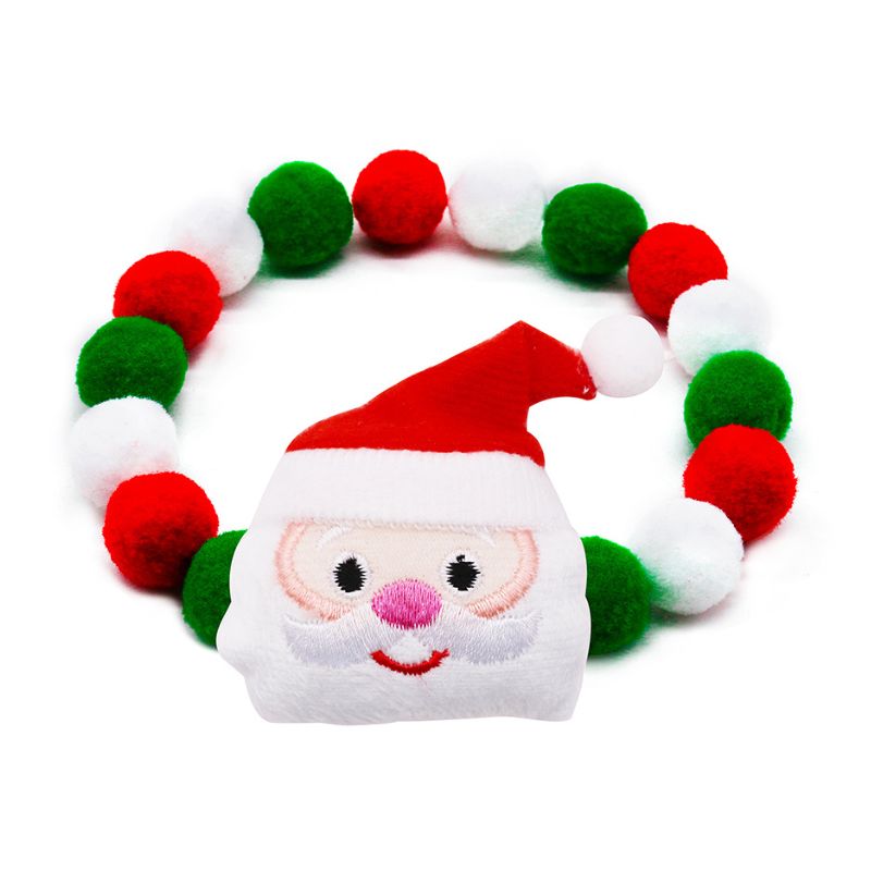 Collier de Noël à pompons