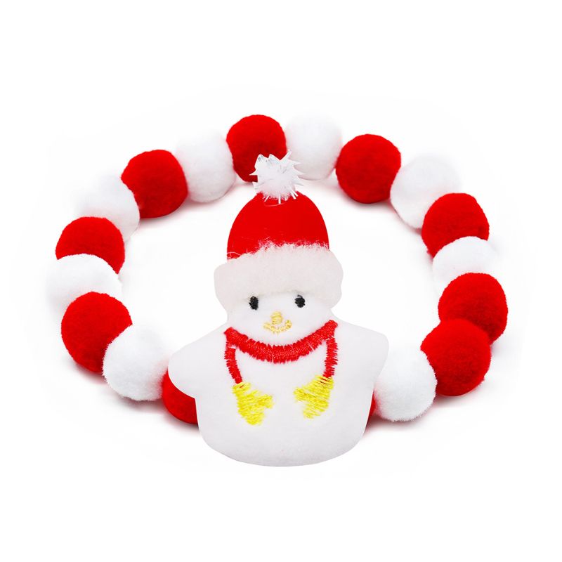 Collier de Noël à pompons