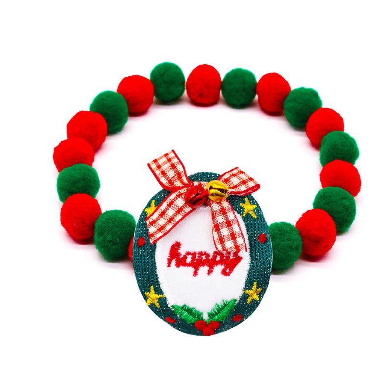 Collier de Noël à pompons