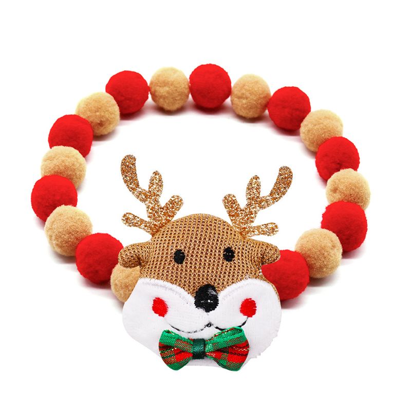 Collier de Noël à pompons
