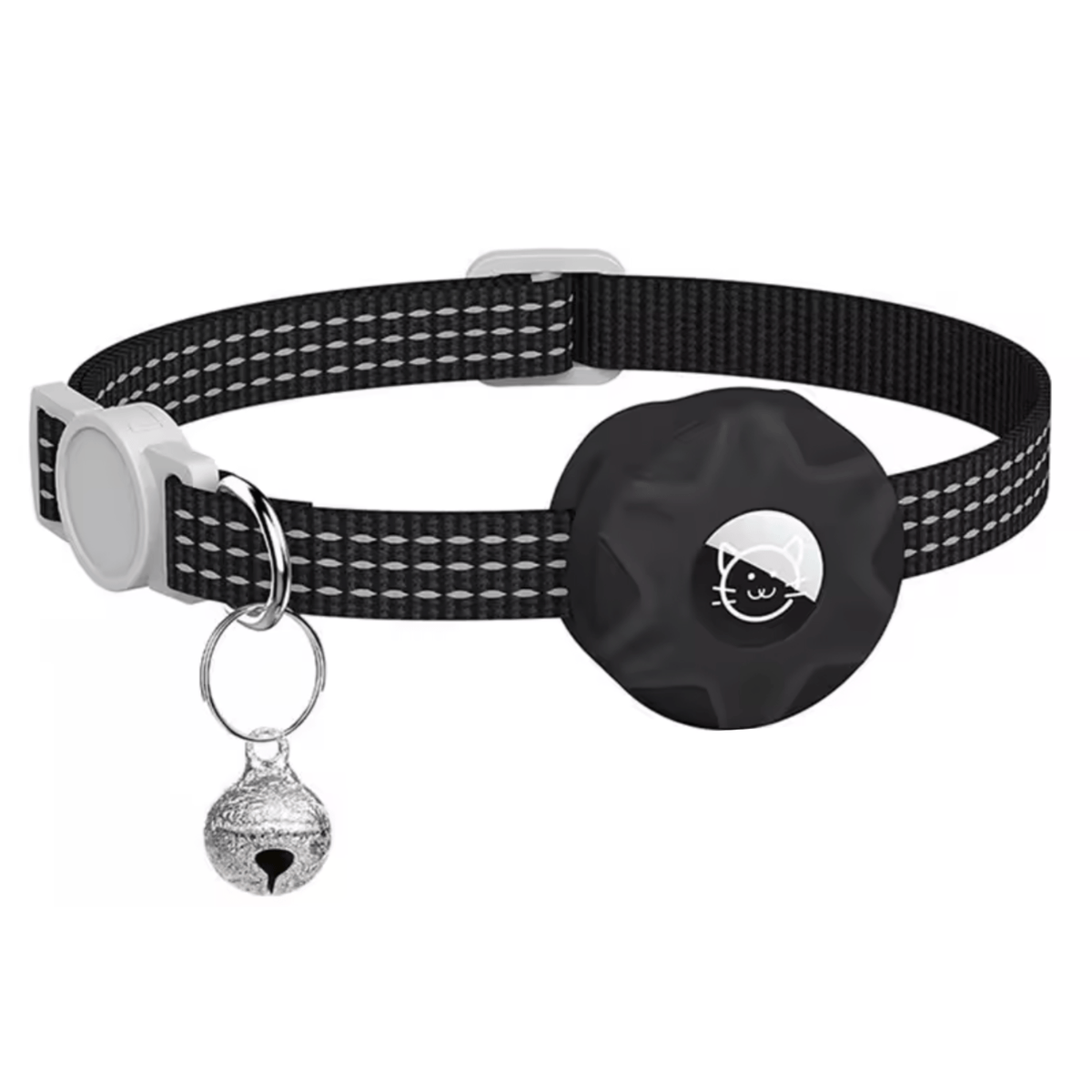 Collier pour chat avec localisateur Bluetooth et design réfléchissant pour une sécurité accrue