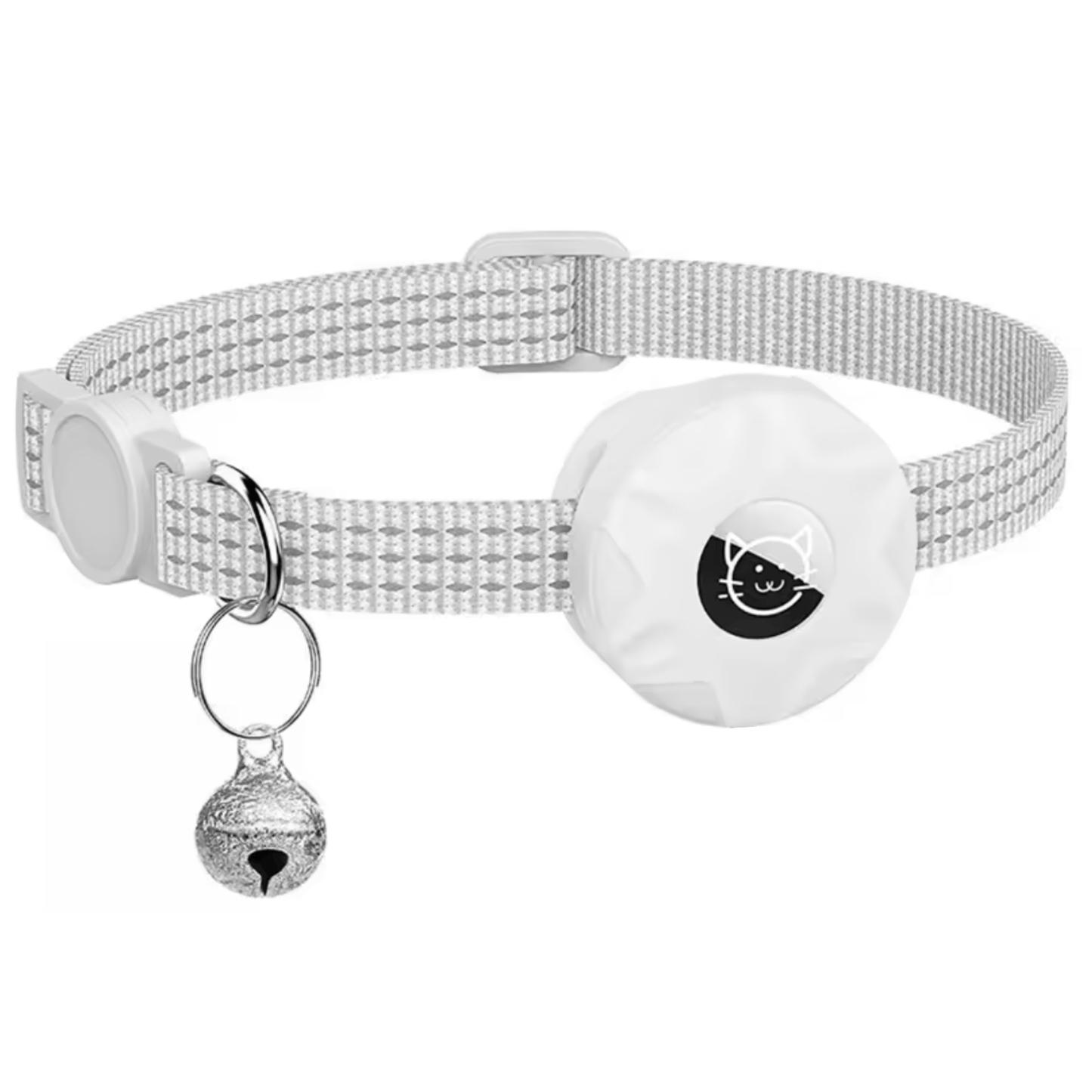Collier pour chat avec localisateur Bluetooth et design réfléchissant pour une sécurité accrue
