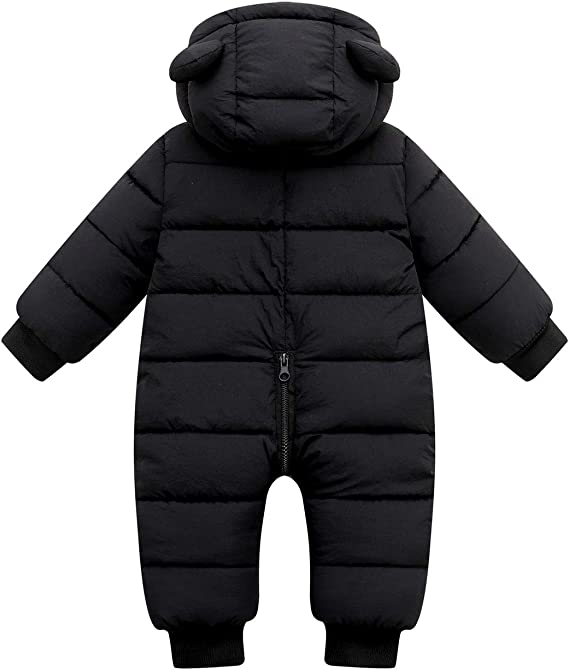 Combinaison de neige chaude et confortable avec petites oreilles pour enfant