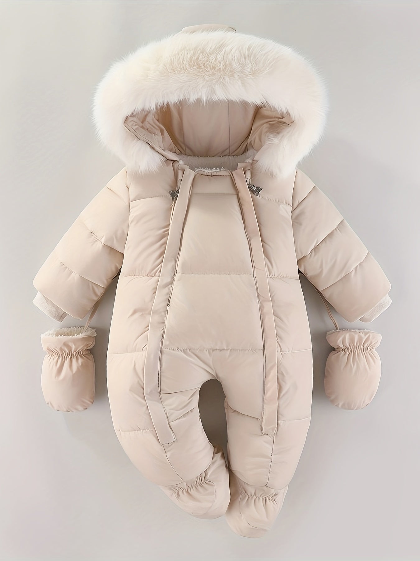 Combinaison de neige luxueuse à capuche pour enfant pour le grand froid