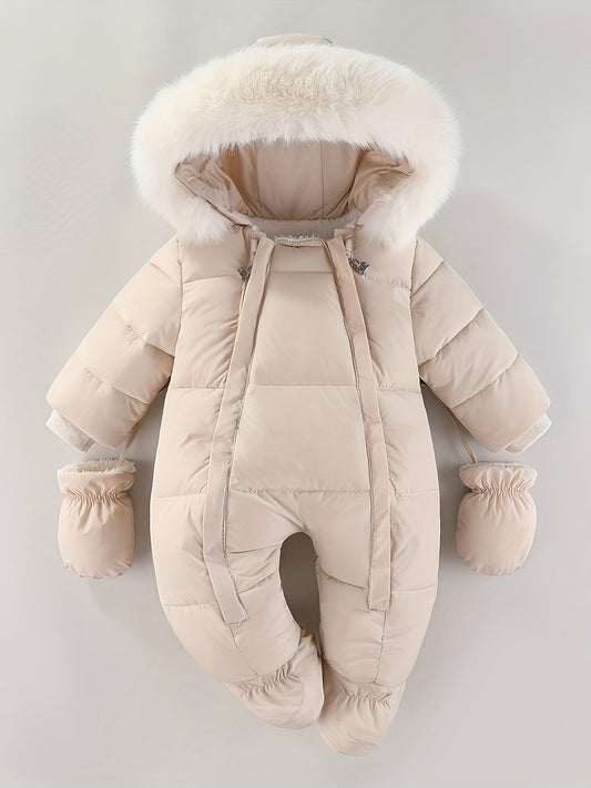 Combinaison de neige luxueuse à capuche pour enfant pour le grand froid