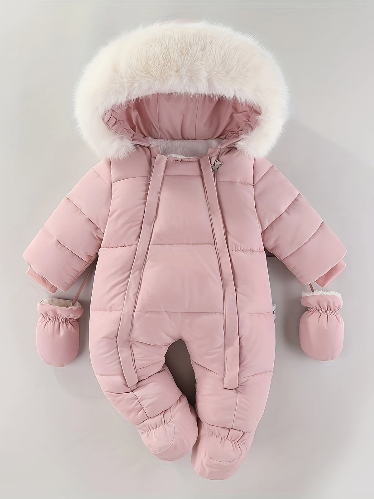 Combinaison de neige luxueuse à capuche pour enfant pour le grand froid