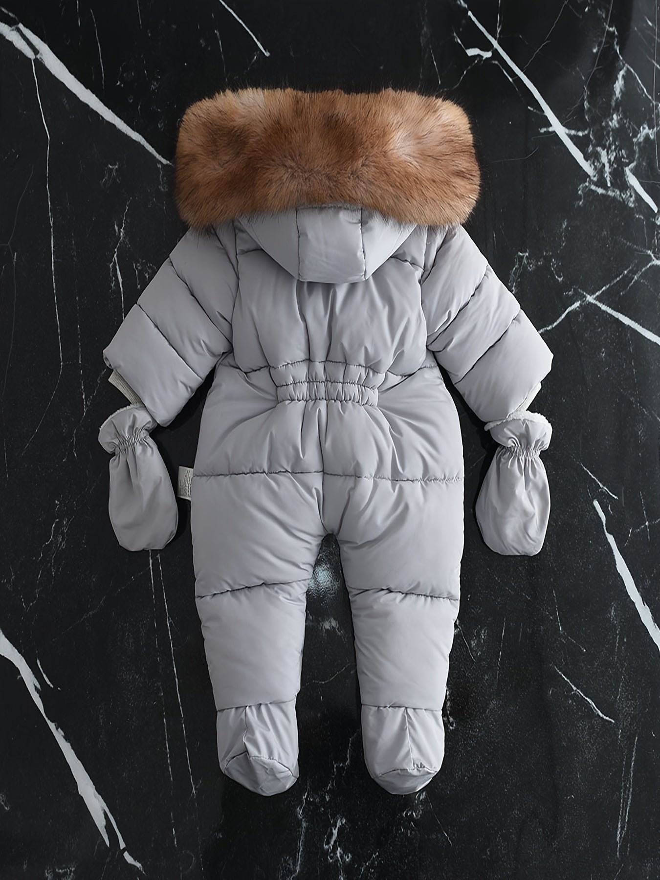 Combinaison de neige luxueuse à capuche pour enfant pour le grand froid