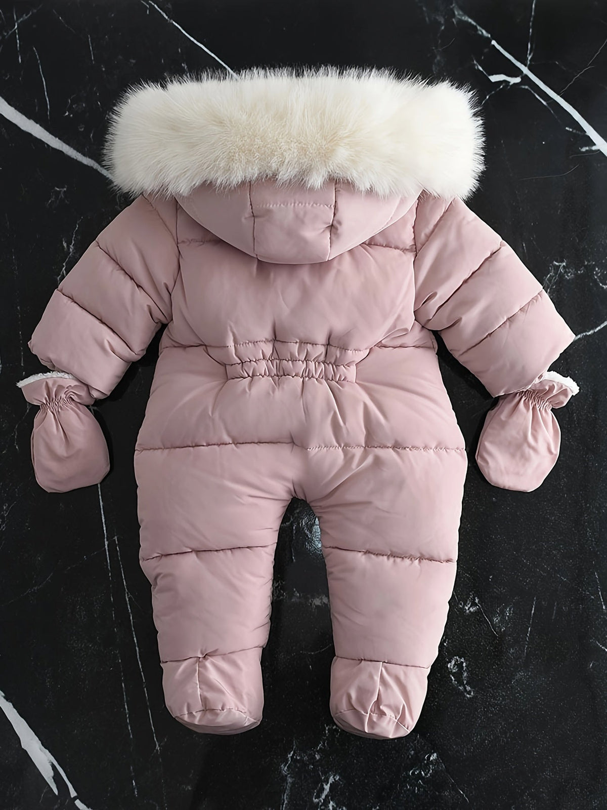 Combinaison de neige luxueuse à capuche pour enfant pour le grand froid