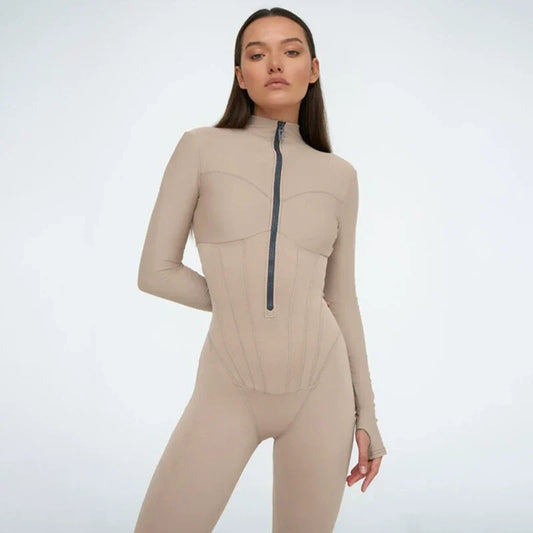 Combinaison de sport zippée
