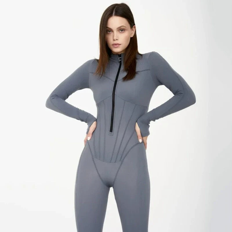 Combinaison de sport zippée