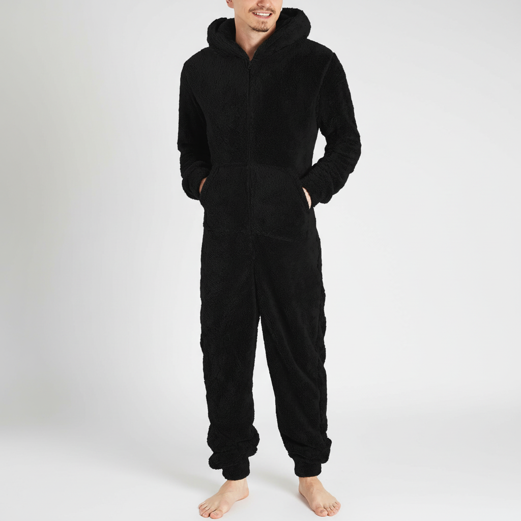 Combinaison pyjama à capuche pour homme