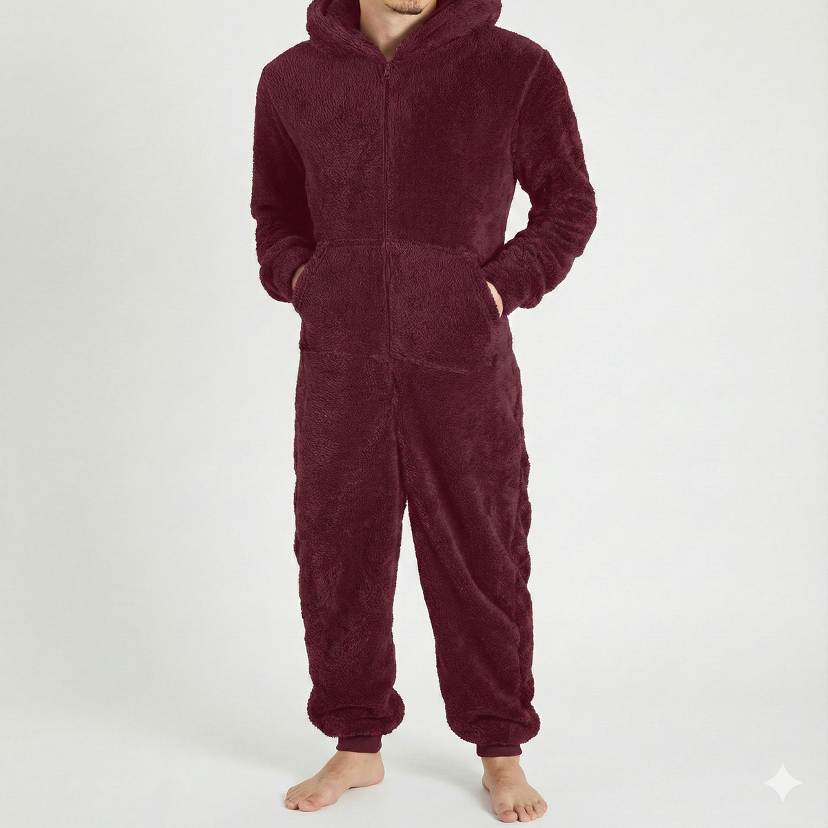 Combinaison pyjama à capuche pour homme