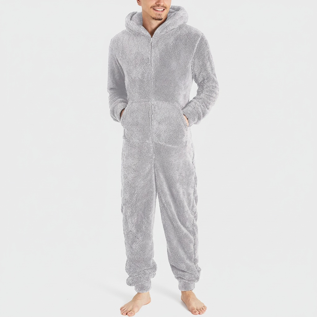 Combinaison pyjama à capuche pour homme