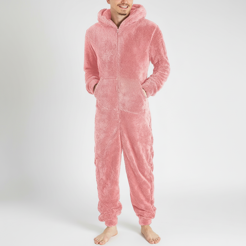 Combinaison pyjama à capuche pour homme