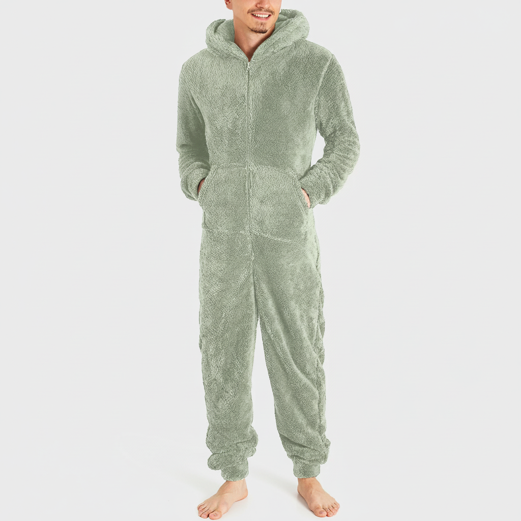 Combinaison pyjama à capuche pour homme