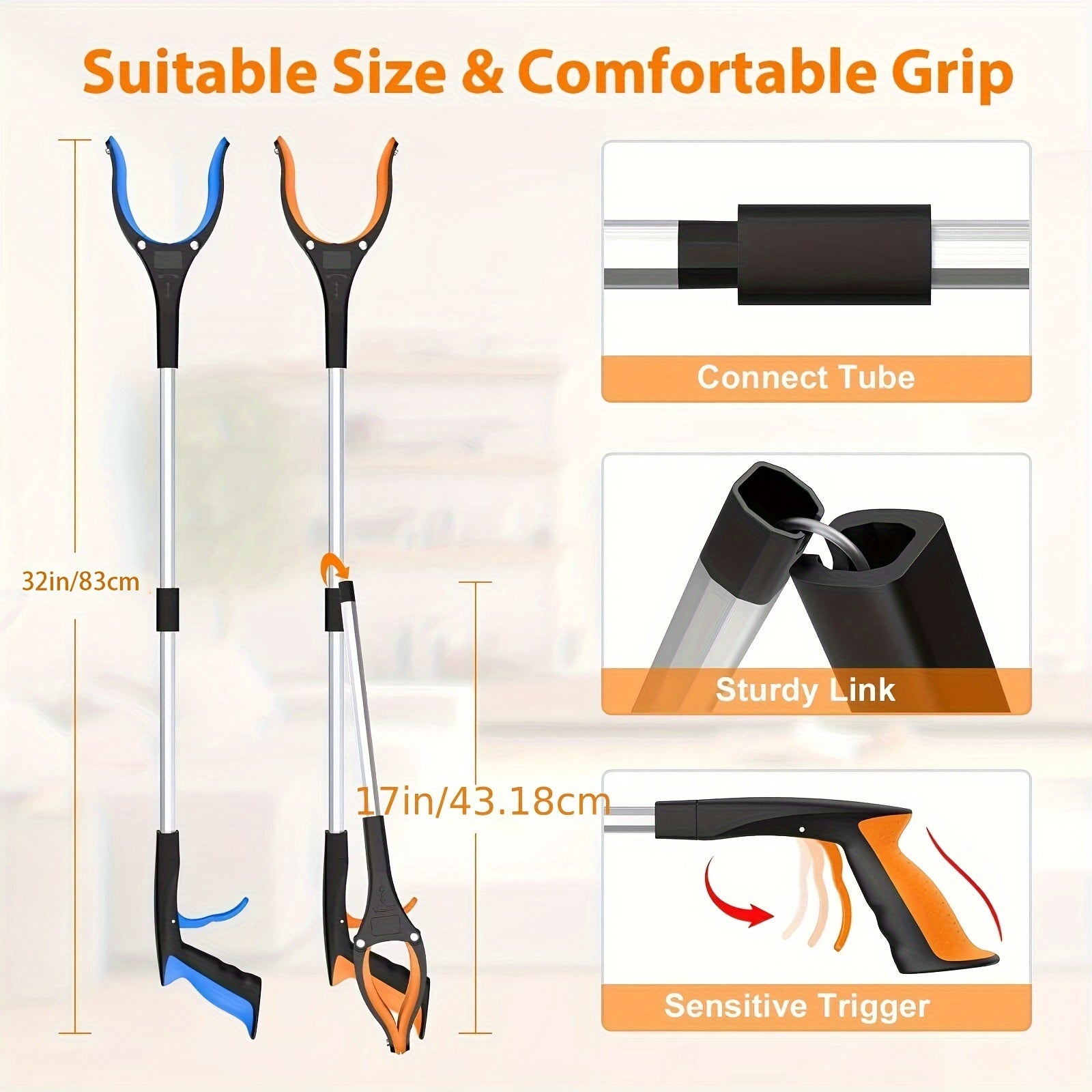 Comfortable Gripper with Rotation – Lightweight and Practical for Effortless Reach