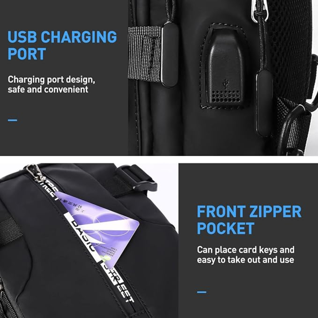 Compact Crossbody Sling Backpack - UrbanLite