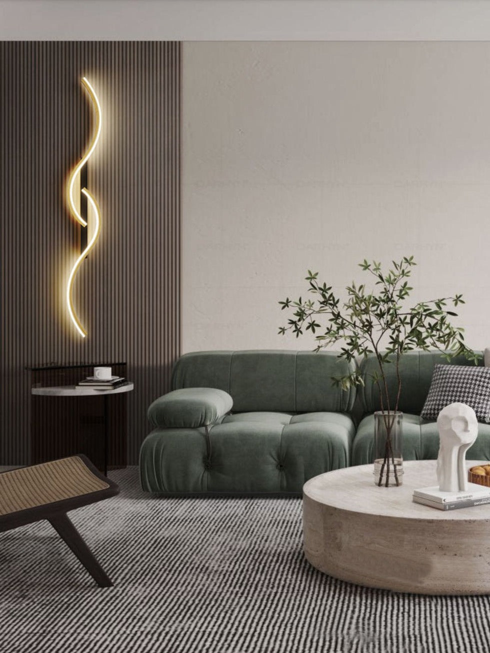 Contemporary LED Wall Sconce – Artistic Combination of Forms