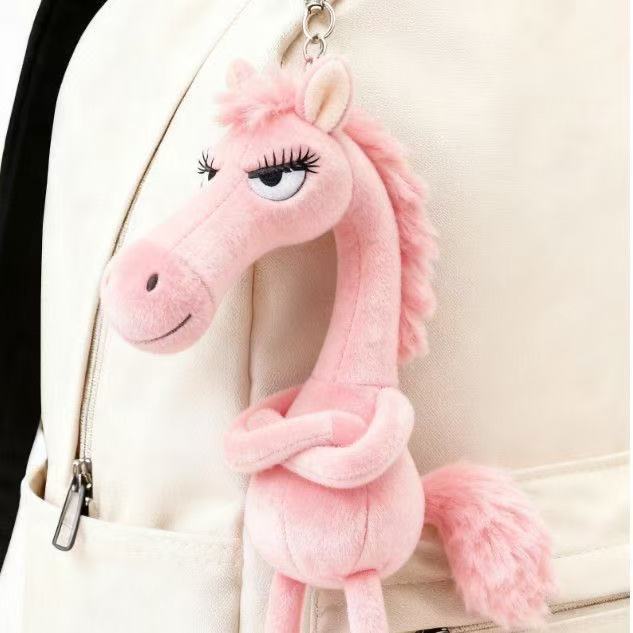 Cool Horse Plush Charm™ – Stylish Plush Keychain
