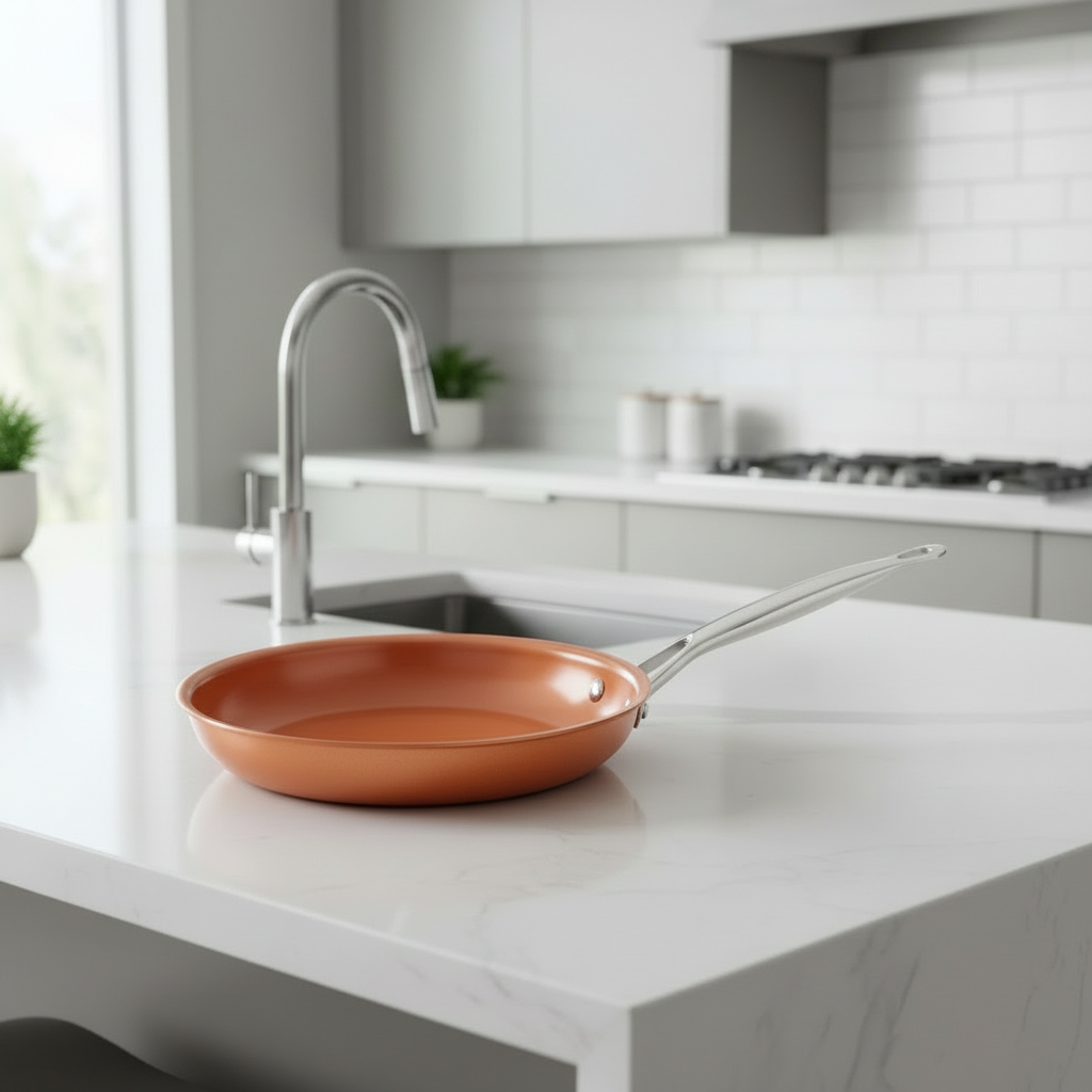 COPPER PAN - Professional copper pan with non-stick coating & perfect heat distribution