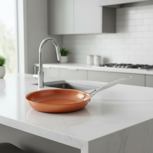 COPPER PAN - Professional copper pan with non-stick coating & perfect heat distribution