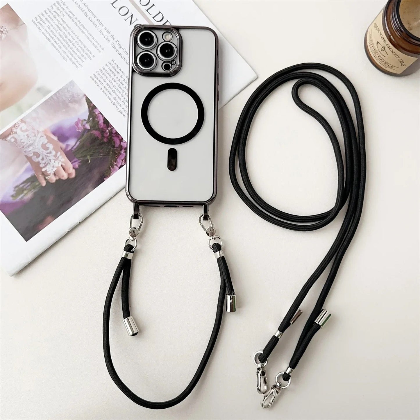 Coque de téléphone avec cordon lanyard - Saint