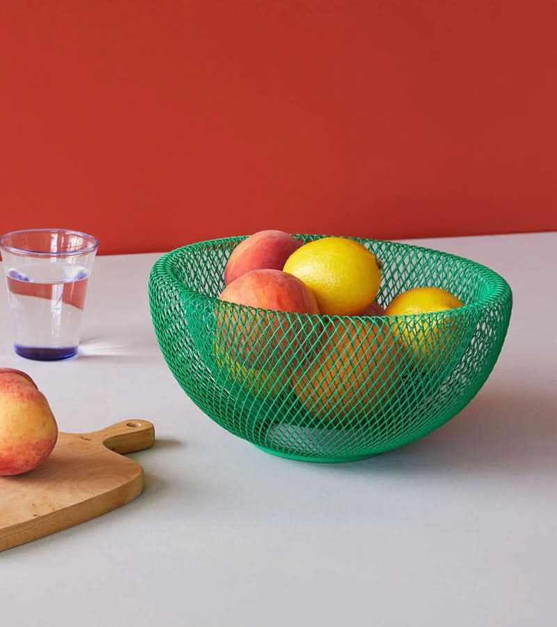 Corbeille à fruits en maille d'acier ventilée pour une conservation fraîche
