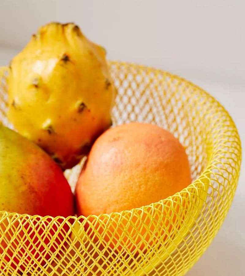 Corbeille à fruits en maille d'acier ventilée pour une conservation fraîche