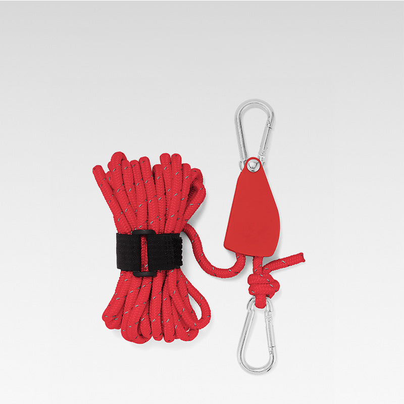 Corde de camping réglable et portable - Réfléchissante et durable