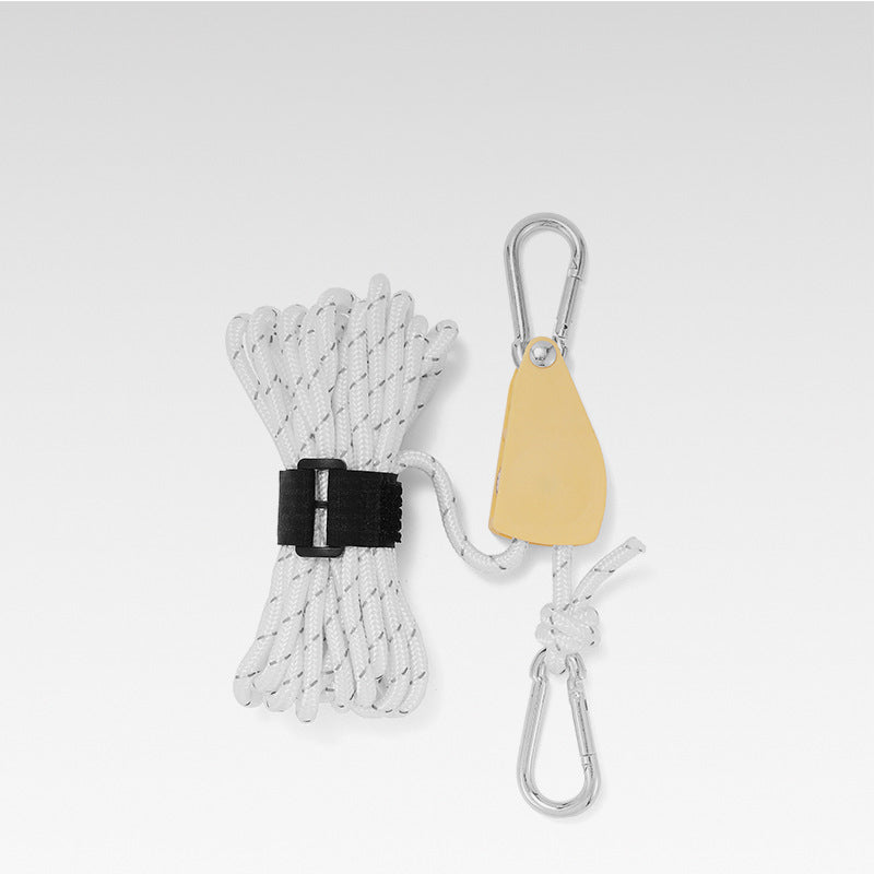 Corde de camping réglable et portable - Réfléchissante et durable