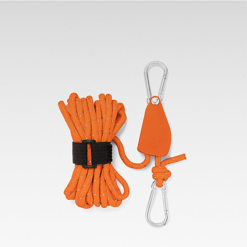 Corde de camping réglable et portable - Réfléchissante et durable