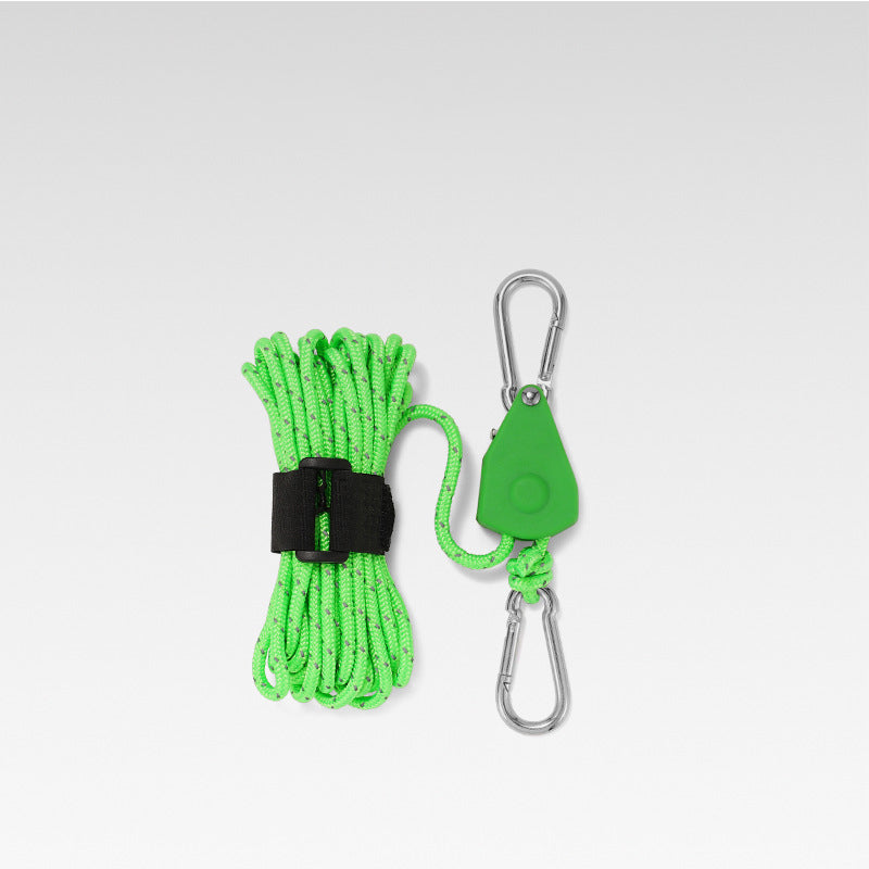 Corde de camping réglable et portable - Réfléchissante et durable