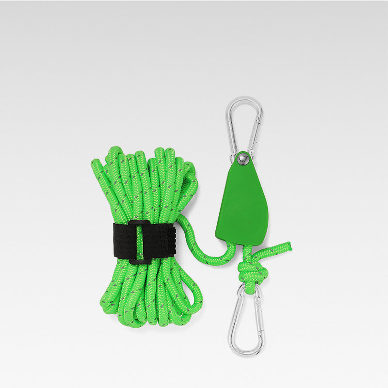 Corde de camping réglable et portable - Réfléchissante et durable
