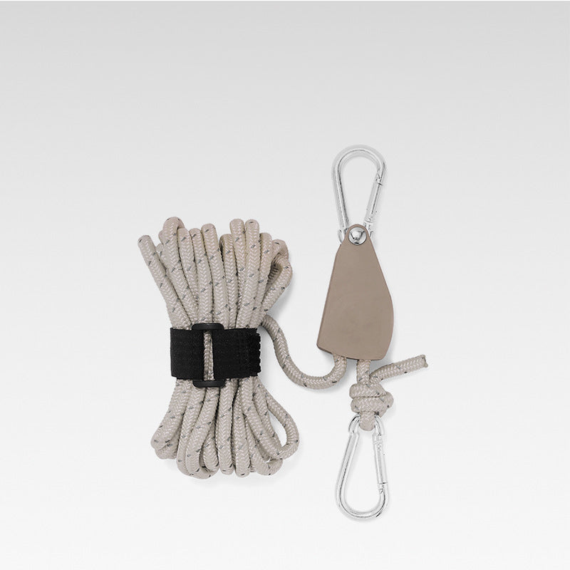 Corde de camping réglable et portable - Réfléchissante et durable