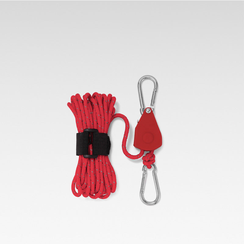 Corde de camping réglable et portable - Réfléchissante et durable