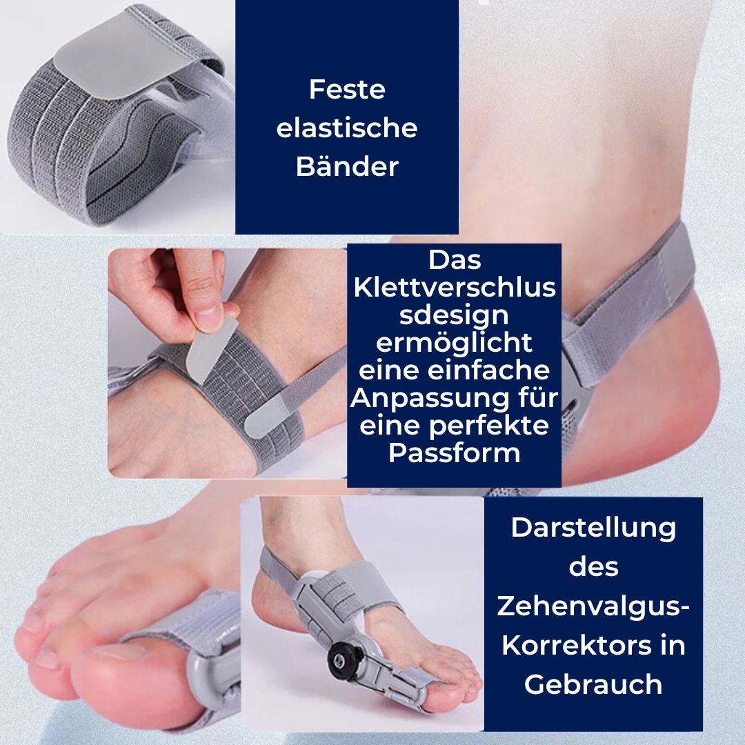 Correcteur d'hallux valgus à soutiens ajustables